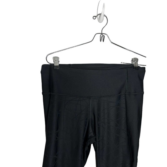 Under Armour 1345751 Women's HeatGear Armour Ankle Crop Jacquard Black large - Picture 3 of 4